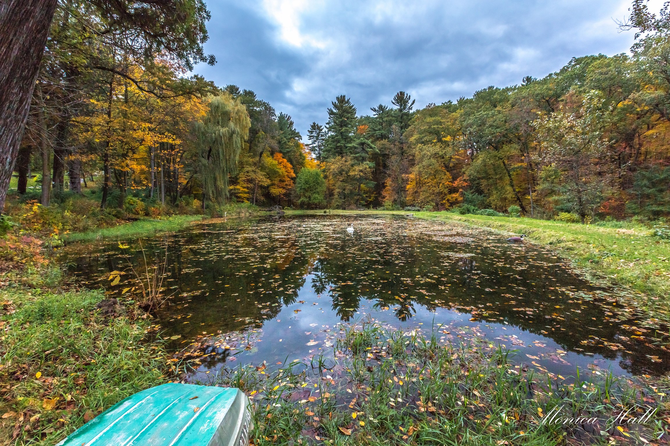 Bagpipes echoing through the glen