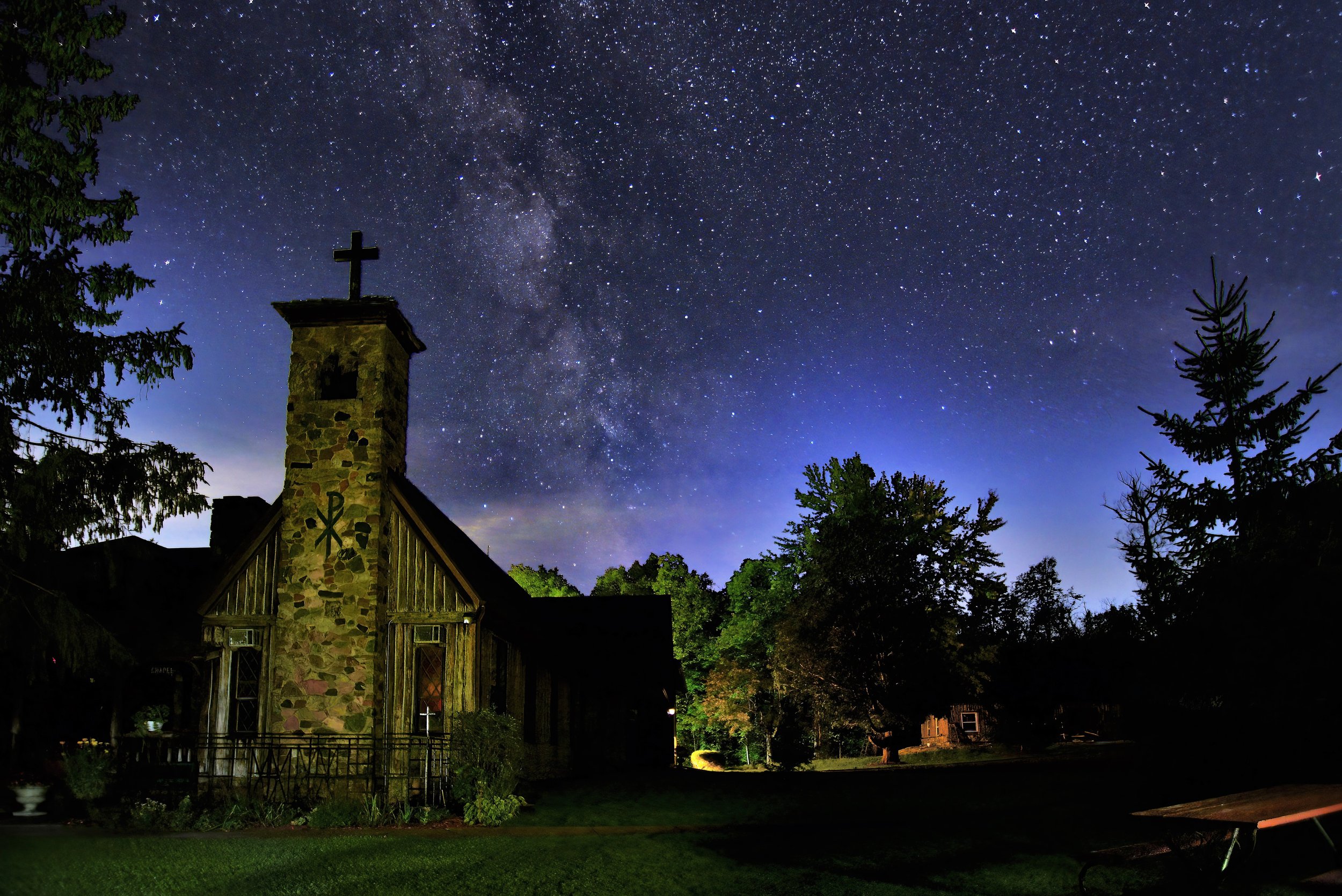 Night sky over Durward's Glen