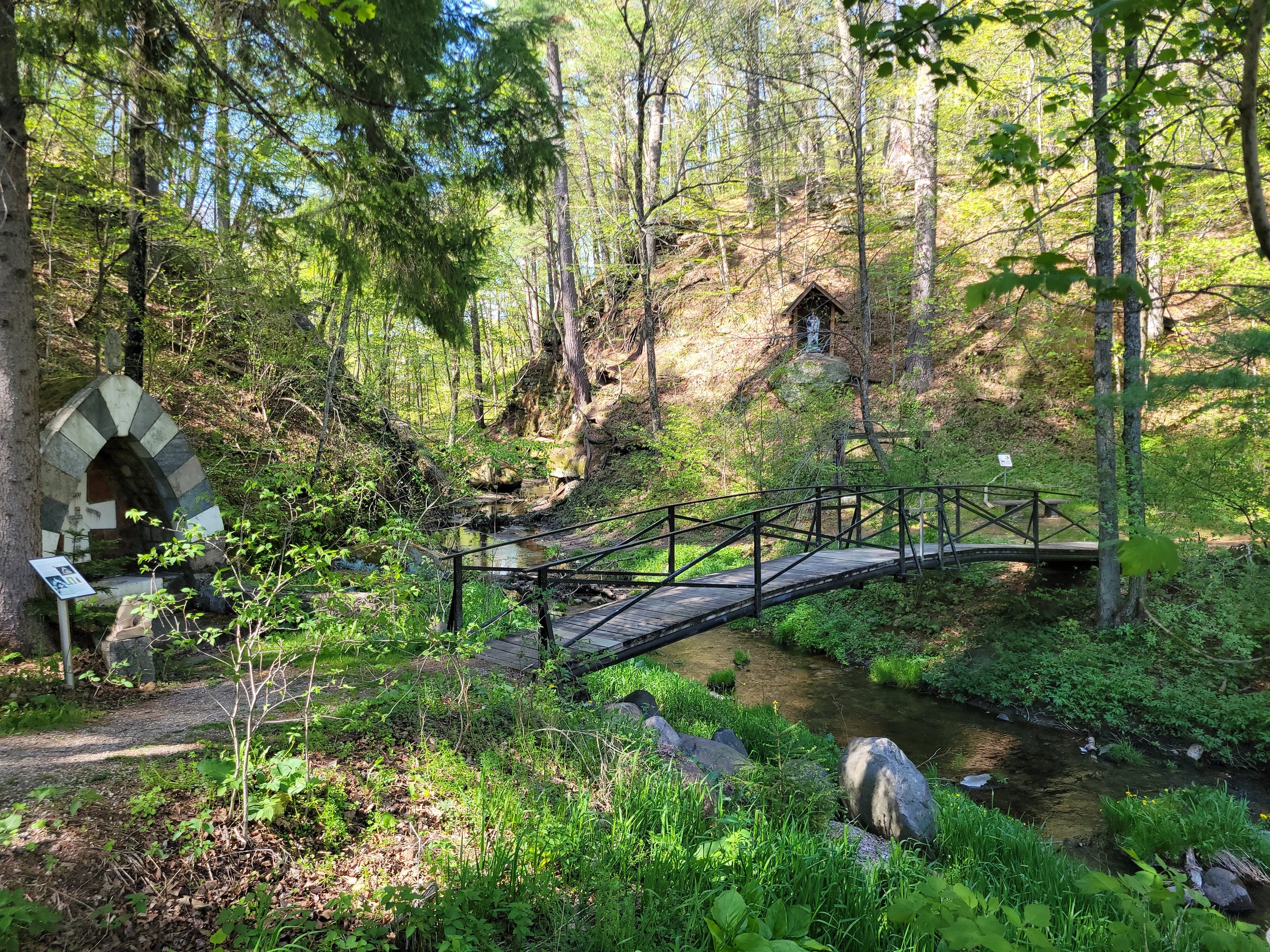 Summer greenery along the glen paths